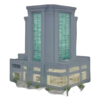 Building with tentacles around it sticker