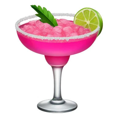 pink margarita in glass sticker