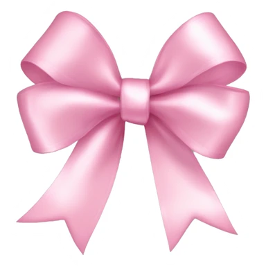 light pink ribbon bow, shimmering sticker