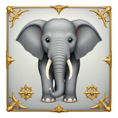 Game Of Thrones Style Elephant Sigil in square picture form  sticker