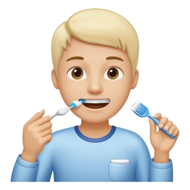 Brushing your teeth sticker