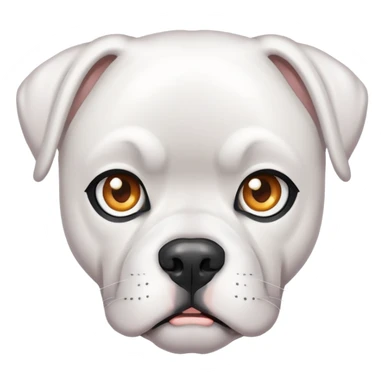 white boxer with heterochromia sticker