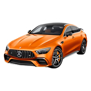 Mercedes amg gt 63 orange colour sticker