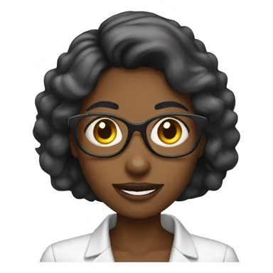 call center black lady sticker