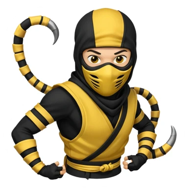 scorpion mortal kombat sticker