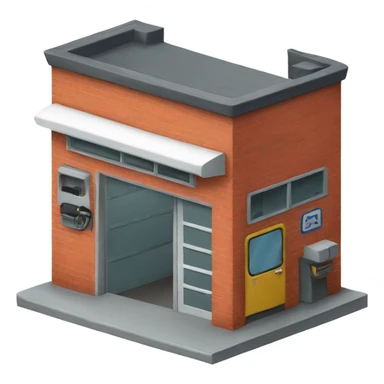 auto repair station front view sticker