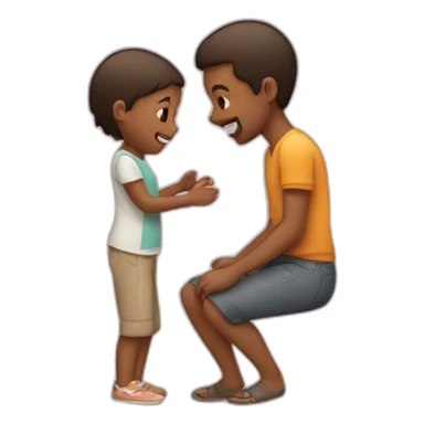 parent playing with one kid and not the other sticker