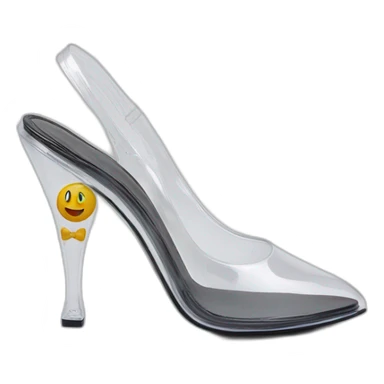 XRP clear-vinyl slingback pumps sticker