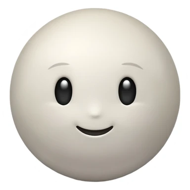 Venus planet emoji, pale grey sphere, hazy soft blurred surface all over, milky-white and featureless, simple and round sticker