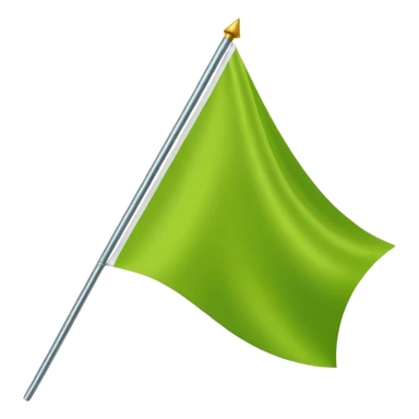 Lime Green triangle flag sticker
