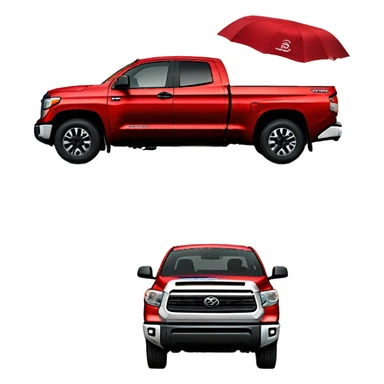 2019 Red Toyota tundra sticker