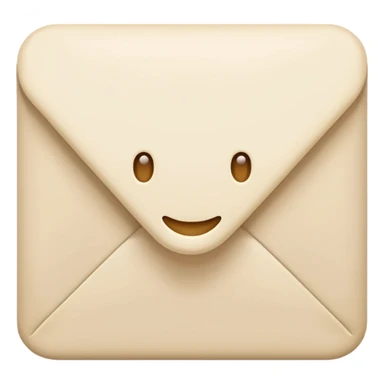 Letter color pale beige creamy sticker