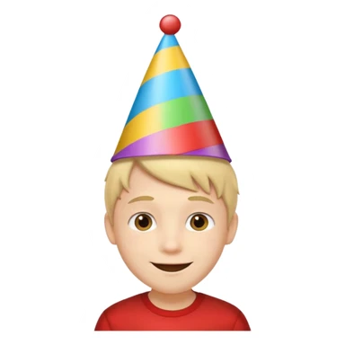 party hatted boy sticker