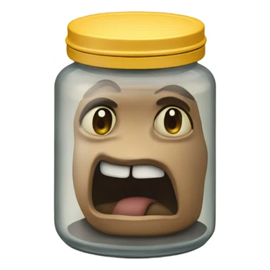 half empty tobacco jar sticker