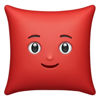 luxury red pillow sticker