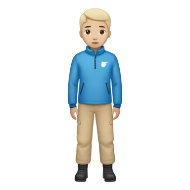 photorealistic greenland citizen standing full length sticker