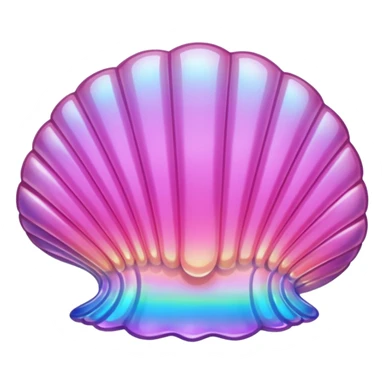 pink crystal clam sticker