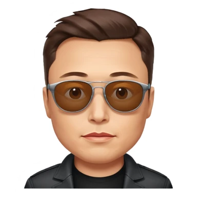 Elon musk With sunglasses looking at you sticker