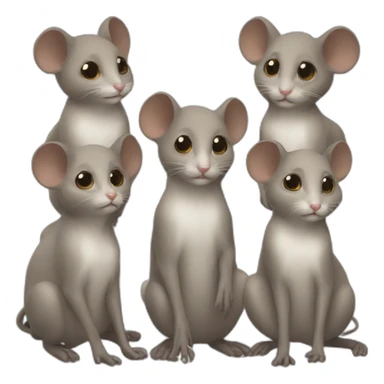3 blind mice sticker