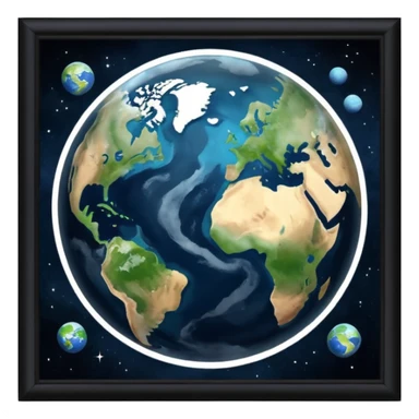 Pollution on earth the view should be were we see it out in the space more polution  sticker