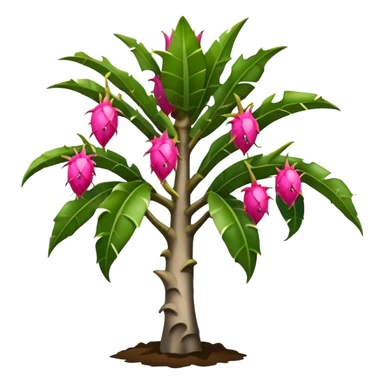 dragon fruit tree sticker