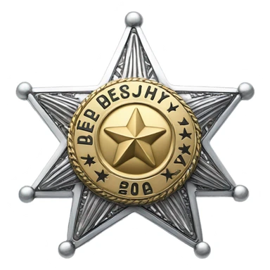 Deputy badge sticker
