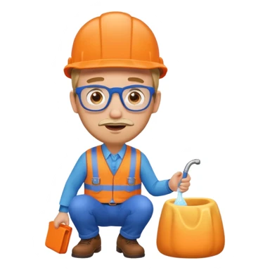 blippi pooping sticker