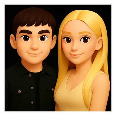 Make the skin color of the young man just slightly lighter by about 1%, without changing any other details. Preserve the original style and proportions exactly as in the reference image. sticker