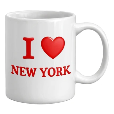 i ❤️ new york coffee mug sticker