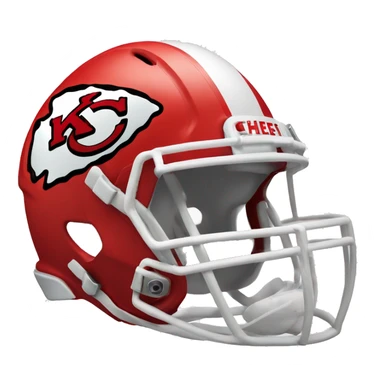 kansas city chiefs red football helmet sticker