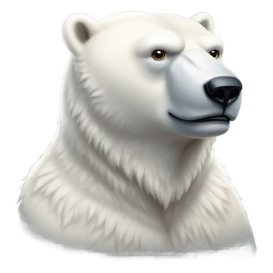 A beautiful polar bear sticker