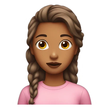 Girl with mouth masc sticker