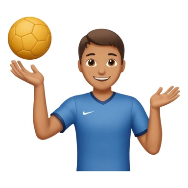 Person catching a ball sticker