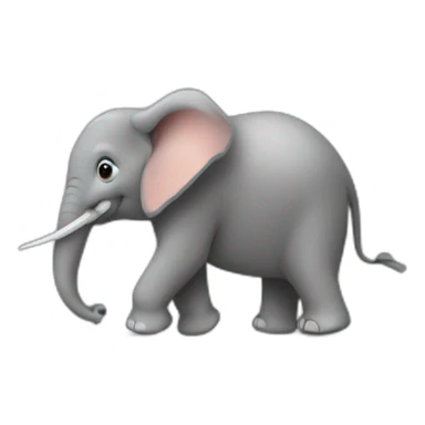 Éléphants sur une souris sticker