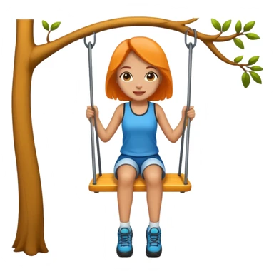 swing hike mixed girl  sticker