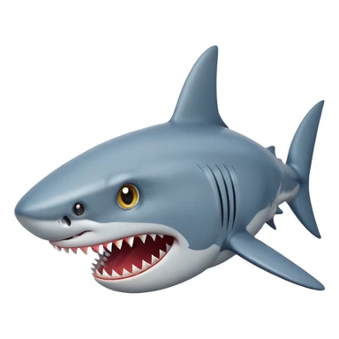 Shark with star eyes sticker