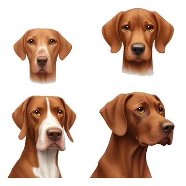 Two vizslas and Germain short hair pointer sticker