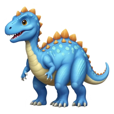 light blue 공룡 sticker