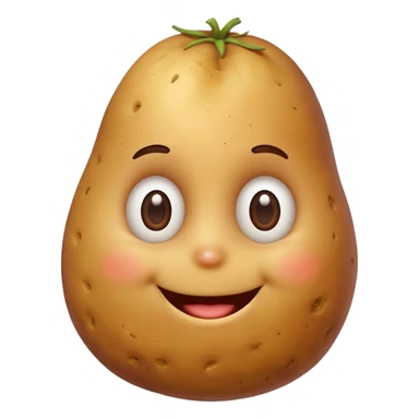 Happy potato sticker