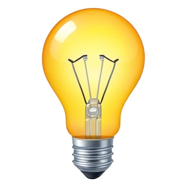 Idea bulb bright color sticker