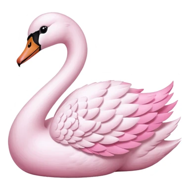 Pastel Pink Swan sticker