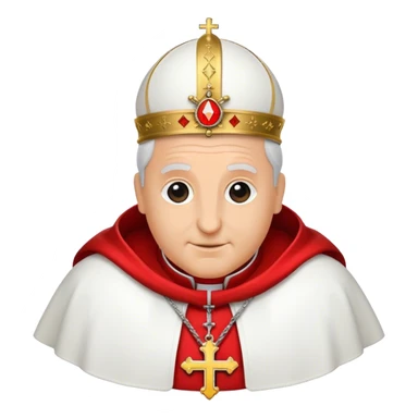pope emblem red sticker