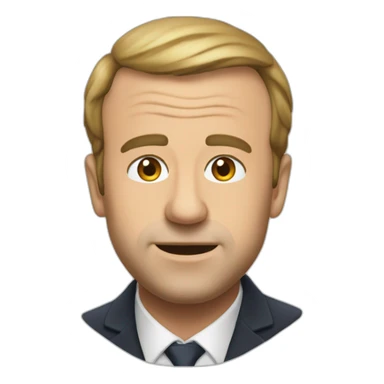 Toilet avc Macron dessus sticker