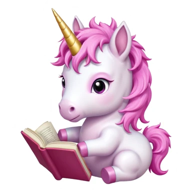 Unicorns read book
A baby unicorn lying on its belly, flipping pages with its hoof.













 sticker