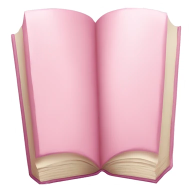 Pastel pink book sticker