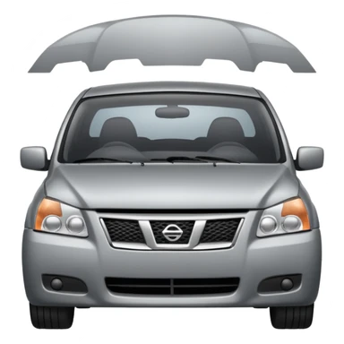 a sad Nissan Sentra sticker