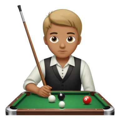 billiards player sticker