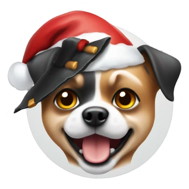 Friday the 13th, Jason wearing a Santa hat and holding a Chihuahua sticker