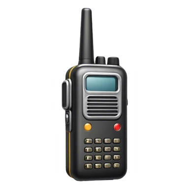 old school walkie talkie from side sticker