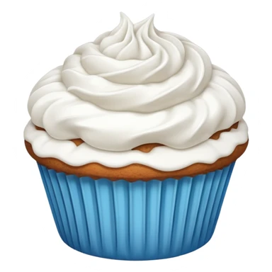 white coloured muffin with white topping sticker